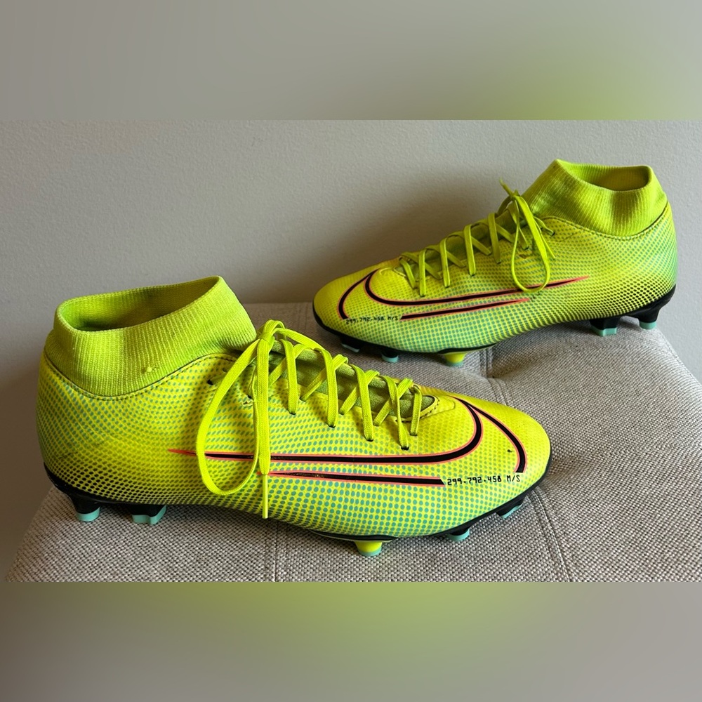 Nike Superfly 7 Academy Men's Size 8 Soccer Cleats - Lemon BQ5427-703 EUC